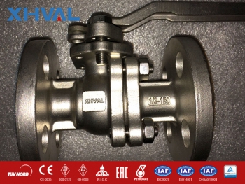 2 pc cast steel floating ball valve