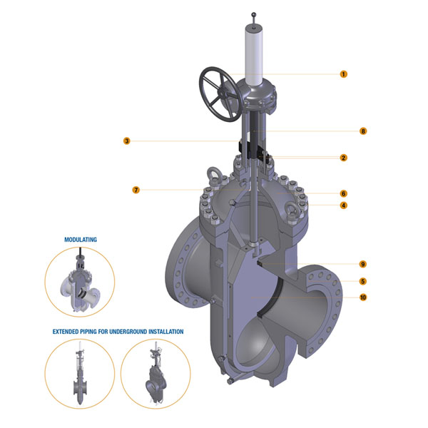 flat gate valve